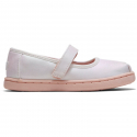 Παιδικές μπαλαρίνες TOMS Tiny Mary Jane Iridescent Woven White