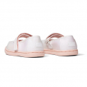 Παιδικές μπαλαρίνες TOMS Tiny Mary Jane Iridescent Woven White