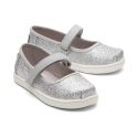 Παιδικές μπαλαρίνες TOMS Tiny Mary Jane Iridescent Glimmer Silver