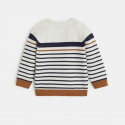 Obaibi Pull raye tricot fantaisie