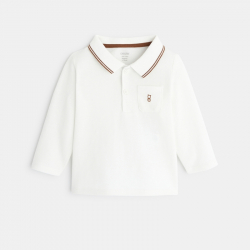 Obaibi Polo pique uni manches longues