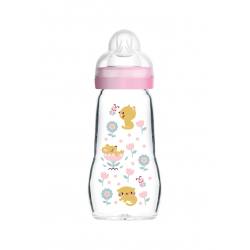 Μπιμπερό MAM γυάλινο Feel Good 260 ml (1τμχ)