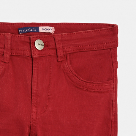 Okaidi Pantalon skinny en toile unie