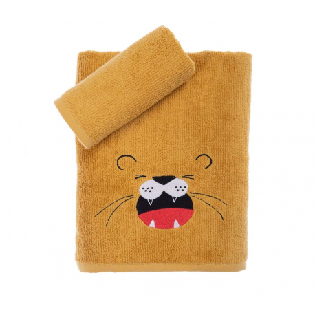Παιδικές πετσέτες Nef-Nef Homeware Angry Lion σετ των 2