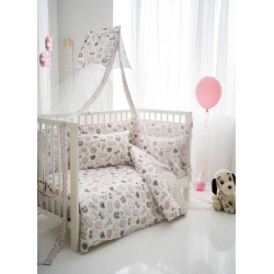 Σετ παπλωματοθήκη κούνιας Vesta Home Pinky 120 x 160 cm