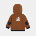Obaibi Manteau-pull maille fourre a capuche