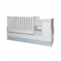 Πολυμορφικό κρεβάτι Lorelli® Mini Max White - Baby Blue