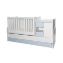 Πολυμορφικό κρεβάτι Lorelli® Mini Max White - Baby Blue