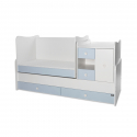 Πολυμορφικό κρεβάτι Lorelli® Mini Max White - Baby Blue