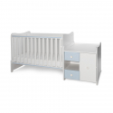 Πολυμορφικό κρεβάτι Lorelli® Mini Max White - Baby Blue