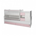 Πολυμορφικό κρεβάτι Lorelli® Mini Max White - Orchid Pink