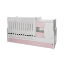 Πολυμορφικό κρεβάτι Lorelli® Mini Max White - Orchid Pink