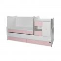 Πολυμορφικό κρεβάτι Lorelli® Mini Max White - Orchid Pink