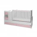 Πολυμορφικό κρεβάτι Lorelli® Mini Max White - Orchid Pink