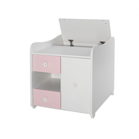 Πολυμορφικό κρεβάτι Lorelli® Mini Max White - Orchid Pink