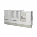 Πολυμορφικό κρεβάτι Lorelli® Mini Max White - Milky Green