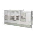 Πολυμορφικό κρεβάτι Lorelli® Mini Max White - Milky Green