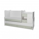 Πολυμορφικό κρεβάτι Lorelli® Mini Max White - Milky Green