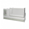 Πολυμορφικό κρεβάτι Lorelli® Mini Max White - Milky Green