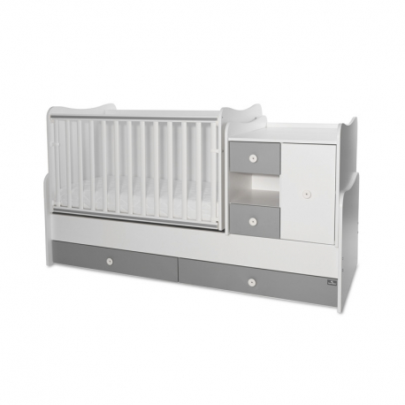 Πολυμορφικό κρεβάτι Lorelli® Mini Max White - Stone Grey