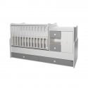 Πολυμορφικό κρεβάτι Lorelli® Mini Max White - Stone Grey