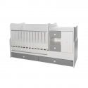 Πολυμορφικό κρεβάτι Lorelli® Mini Max White - Stone Grey