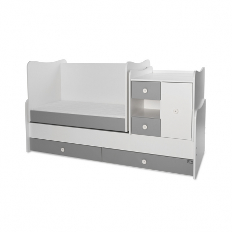 Πολυμορφικό κρεβάτι Lorelli® Mini Max White - Stone Grey