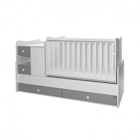 Πολυμορφικό κρεβάτι Lorelli® Mini Max White - Stone Grey