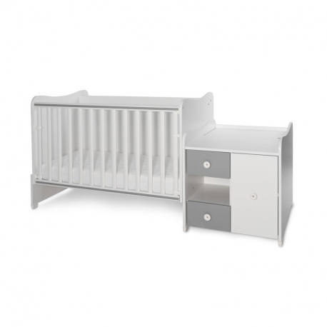 Πολυμορφικό κρεβάτι Lorelli® Mini Max White - Stone Grey
