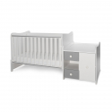 Πολυμορφικό κρεβάτι Lorelli® Mini Max White - Stone Grey