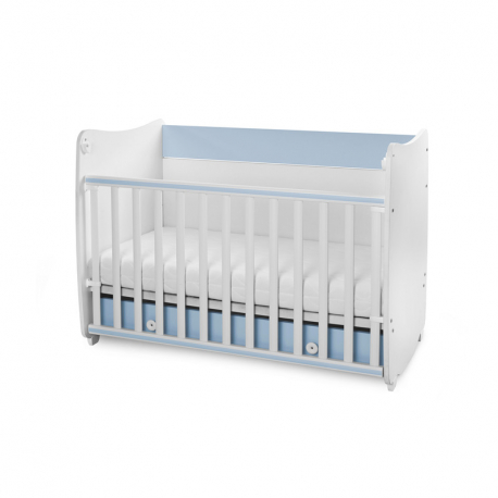 Πολυμορφικό κρεβάτι Lorelli® Dream White - Baby Blue 60x120 cm
