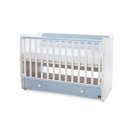 Πολυμορφικό κρεβάτι Lorelli® Dream White - Baby Blue 60x120 cm