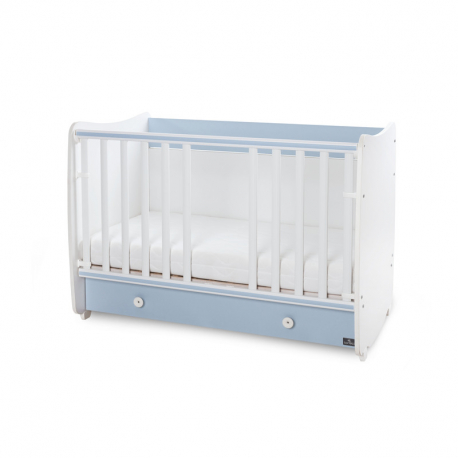 Πολυμορφικό κρεβάτι Lorelli® Dream White - Baby Blue 60x120 cm