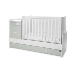 Πολυμορφικό κρεβάτι LoreLLi® Trend Plus New White - Milky Green
