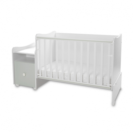 Πολυμορφικό κρεβάτι Lorelli® Trend Plus New White - Milky Green