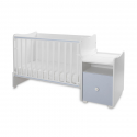 Πολυμορφικό κρεβάτι Lorelli® Trend Plus New White - Baby Blue