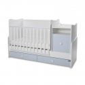 Πολυμορφικό κρεβάτι Lorelli® Trend Plus New White - Baby Blue