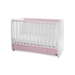 Πολυμορφικό κρεβάτι Lorelli® Dream White - Orchid Pink 60x120 cm