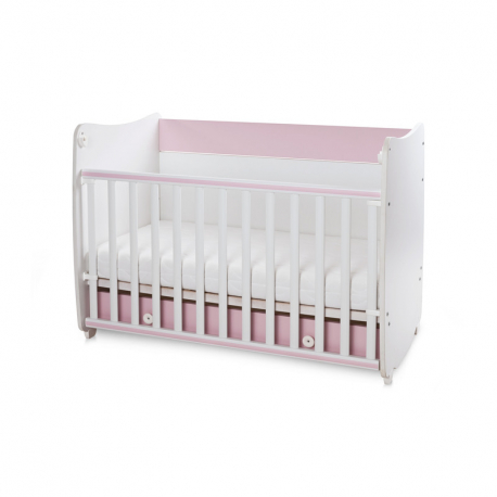 Πολυμορφικό κρεβάτι Lorelli® Dream White - Orchid Pink 60x120 cm