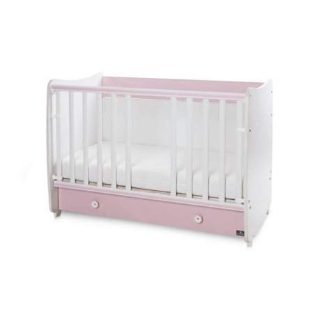 Πολυμορφικό κρεβάτι Lorelli® Dream White - Orchid Pink 60x120 cm