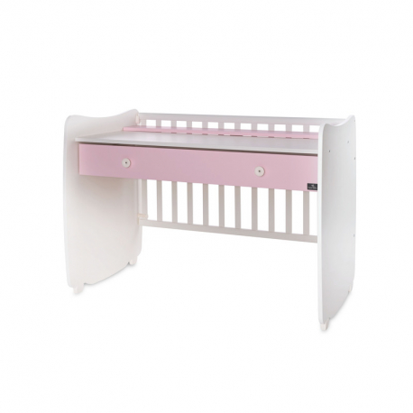 Πολυμορφικό κρεβάτι Lorelli® Dream White - Orchid Pink 60x120 cm