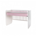 Πολυμορφικό κρεβάτι Lorelli® Dream White - Orchid Pink 60x120 cm