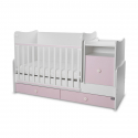 Πολυμορφικό κρεβάτι Lorelli® Trend Plus New White - Orchid Pink
