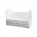 Πολυμορφικό κρεβάτι Lorelli® Dream White - Milky Green 60x120 cm