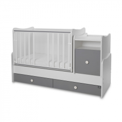 Πολυμορφικό κρεβάτι LoreLLi® Trend Plus New White - Stone Grey