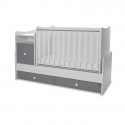 Πολυμορφικό κρεβάτι Lorelli® Trend Plus New White - Stone Grey