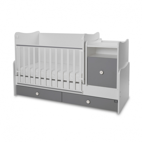 Πολυμορφικό κρεβάτι Lorelli® Trend Plus New White - Stone Grey