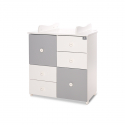 Συρταριέρα-αλλαξιέρα Lorelli® Cupboard White - Stone Grey
