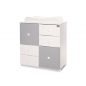 Συρταριέρα-αλλαξιέρα Lorelli® Cupboard White - Stone Grey
