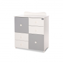 Συρταριέρα-αλλαξιέρα Lorelli® Cupboard White - Stone Grey